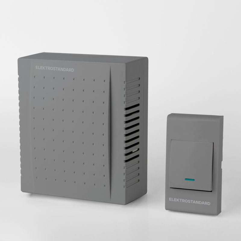 Звонок электромеханический Elektrostandard DBQ26 1M IP44 серый фото 1