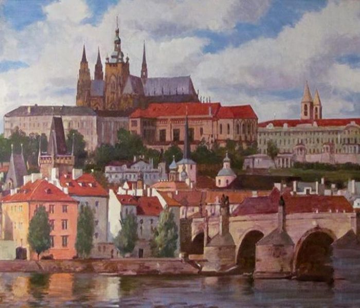 Картина "Злата Прага" Владимир Лаповок