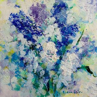 Картина "Весенние синие" Елена Острая