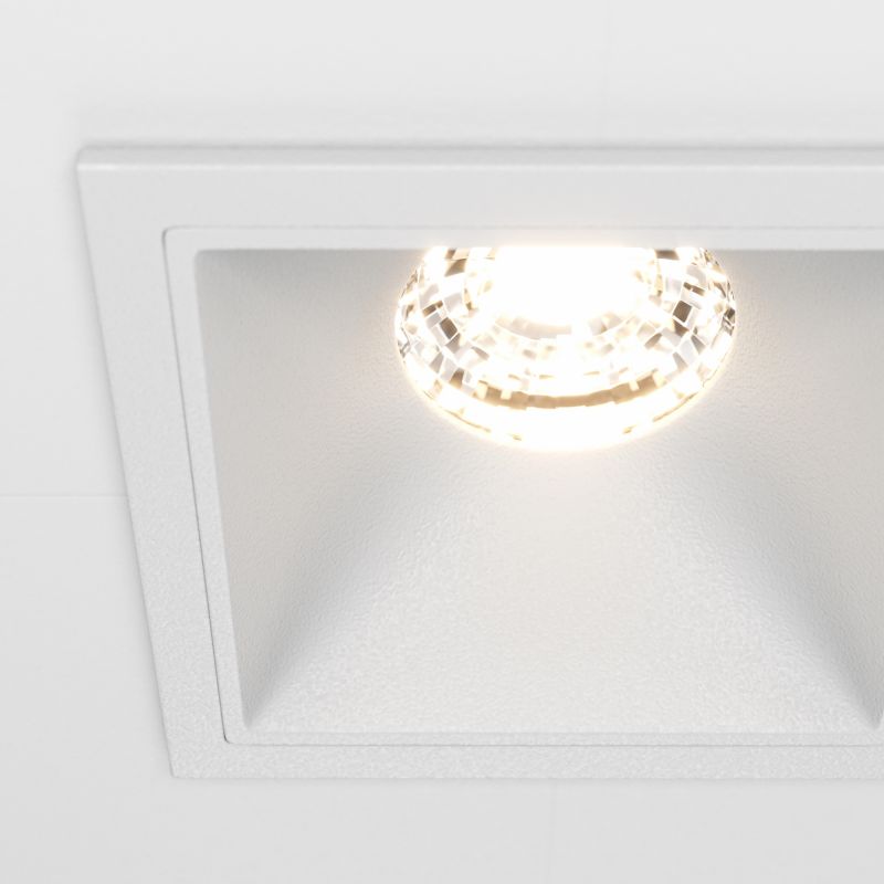 Встраиваемый светильник Maytoni Downlight Alfa LED DL043-01-10W3K-SQ-W