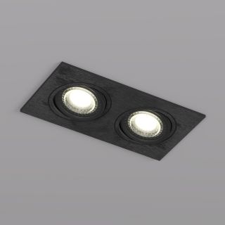 Встраиваемый светильник Denkirs DK3020BВ IP 20, 10 Вт, GU5.3, LED, черный, пластик DK3022-BK