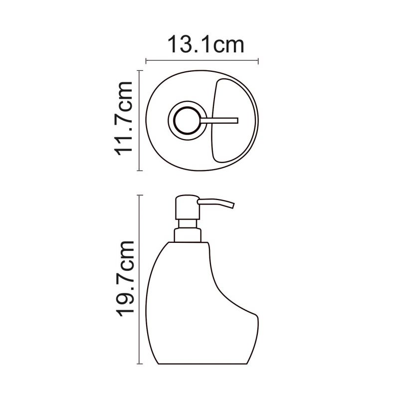 Дозатор с емкостью для губки WasserKRAFT  K-8099BLACK