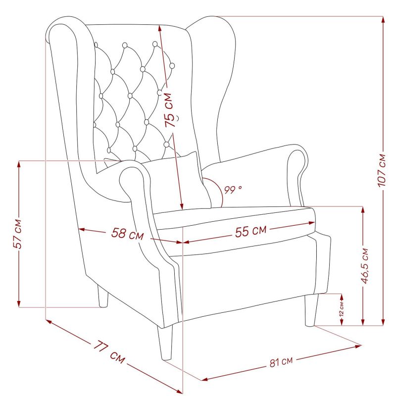 Кресло Mebel Impex Leset Винтаж BD-3143265 фото 9