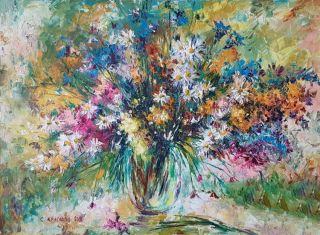 Картина "Маревые полевые цветы" Светлана Круглова