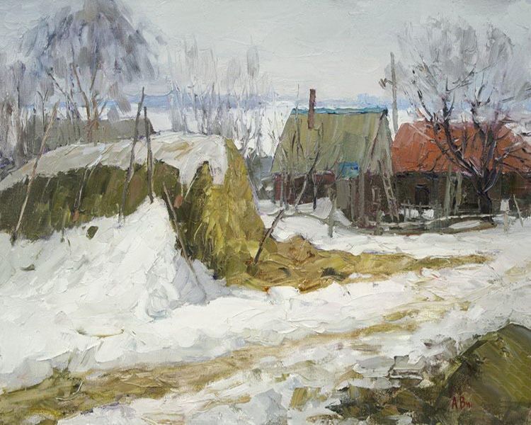 Картина "На дворе поёт весна" Вилков Андрей