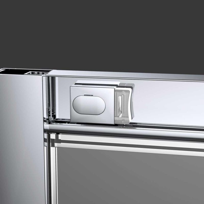 Душевая дверь в нишу Vincea Alpha VDS-3AL130CL, 1300, профиль хром, стекло тонированное фото 5