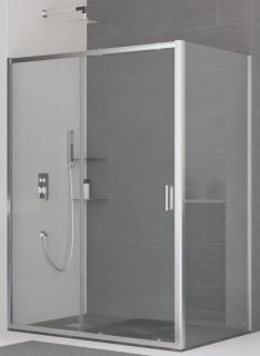 Душевой уголок RGW Classic CL-48 (CL-14 + Z-050-1), профиль хром, стекло прозрачное, 110x90 см