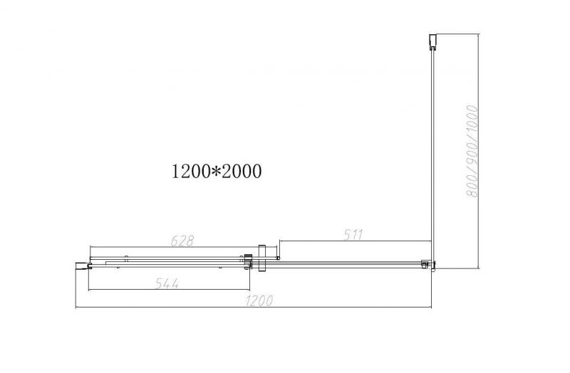 Душевой уголок Vincea Dice VSR-4D1012CL 1200*1000 хром