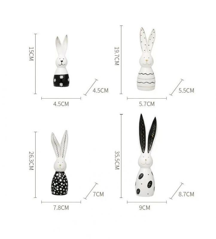 Статуэтка Sotogrande Long ear rabbit black BD-3048948 фото 10