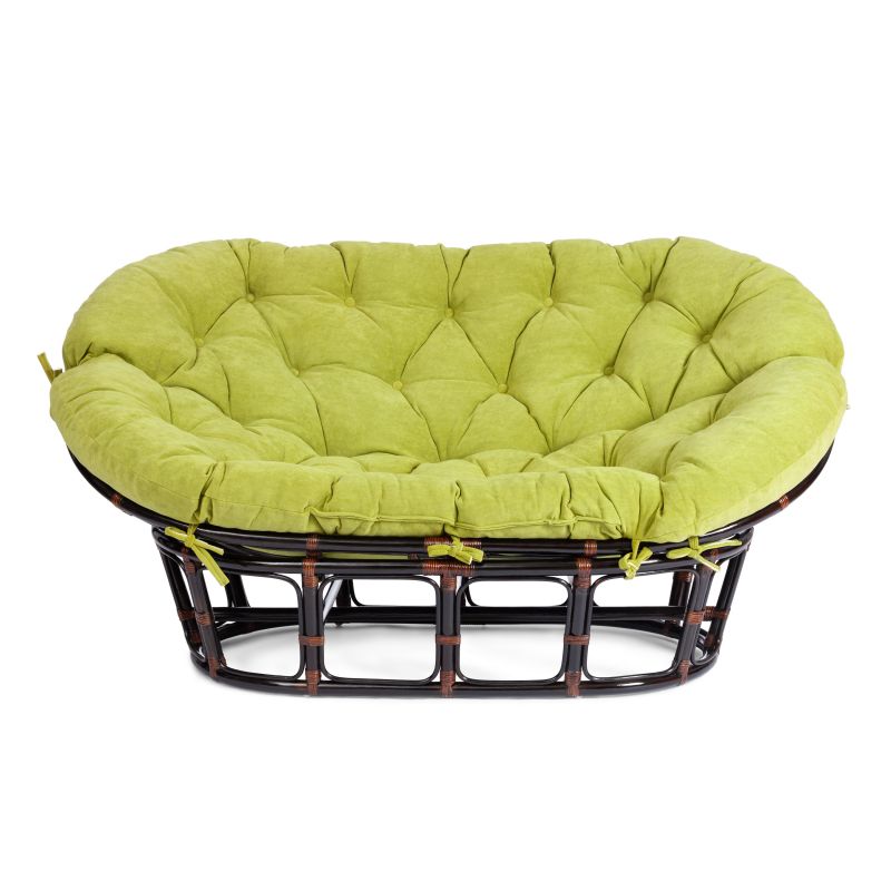Диван TetChair MAMASAN 23/02 W /с подушкой/ черно-коричневый, олива BD-3074191 фото 2