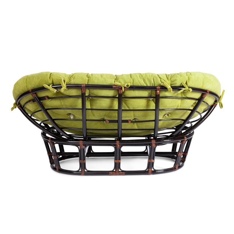 Диван TetChair MAMASAN 23/02 W /с подушкой/ черно-коричневый, олива BD-3074191 фото 3