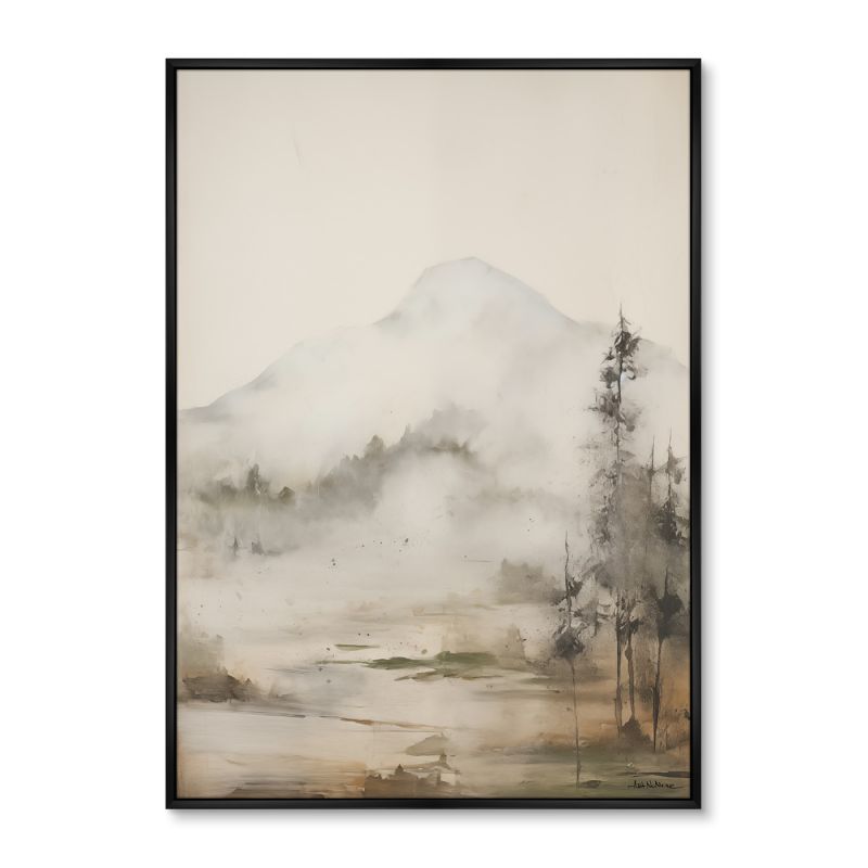 Репродукция картины ArtNoMore на холсте Landscape collection, Mountain Mist, No 2, 2024г. фото 2