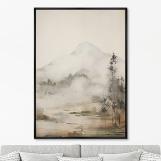 Репродукция картины ArtNoMore на холсте Landscape collection, Mountain Mist, No 2, 2024г.