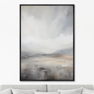 Репродукция картины ArtNoMore на холсте Landscape Collection, Grey foothills, No 1, 2024г.