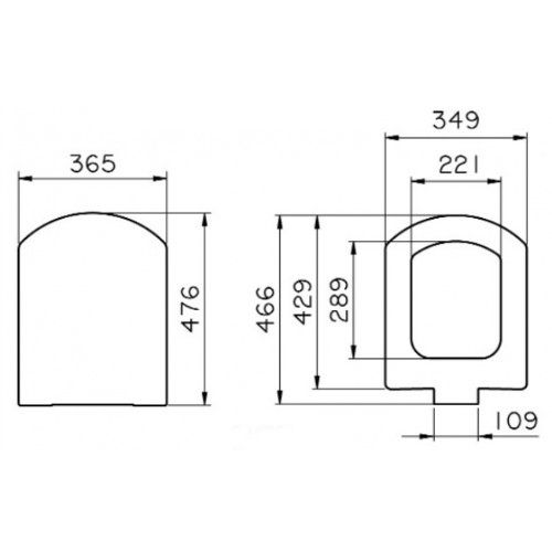 Сиденье для унитаза Vitra Seat 124-003-009