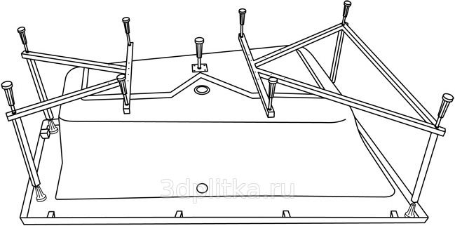 Акриловая ванна Excellent Sfera Slim WAEX.SFP17WHS 170x100 R