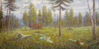 Картина "В лесу" Юрий Студеникин