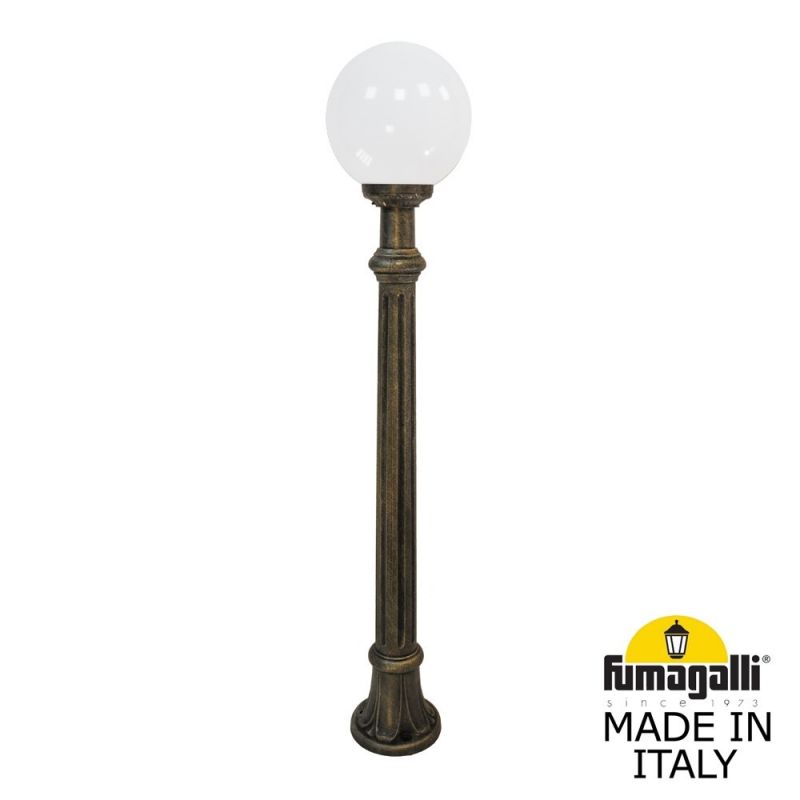 Садовый светильник-столбик Fumagalli GLOBE 250 бронза, бежевый G25.163.000.BYF1R