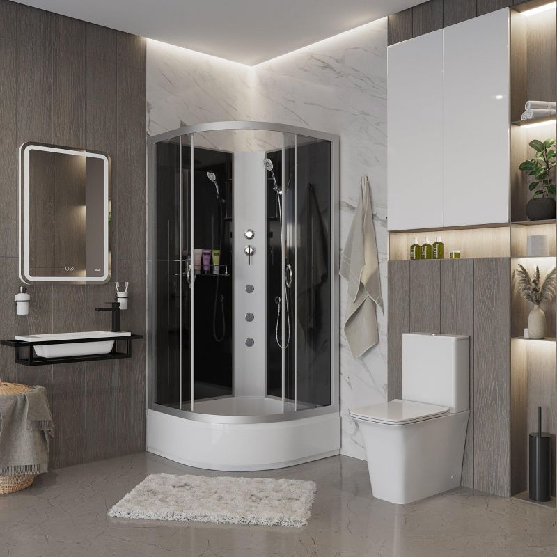 Душевая кабина Niagara Classic NG-3503-14BKG 80х80 фото 2
