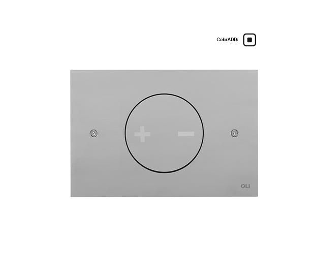 Клавиша смыва  двойная Oli INO-X 02 661002 хром матовый, механическая