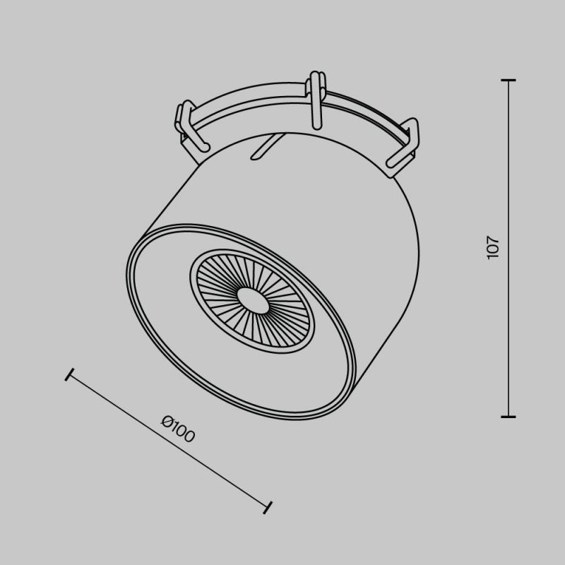 Трековый светильник Maytoni Cup Parity TR124B-12W3K-M-W, белый