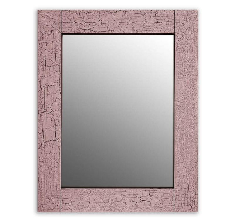 Настенное зеркало Dom Korleone Кракелюр Розовый 50х65 см BD-2882286