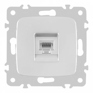 Розетка интернет, RJ45 205.45-1.silver Arte Milano