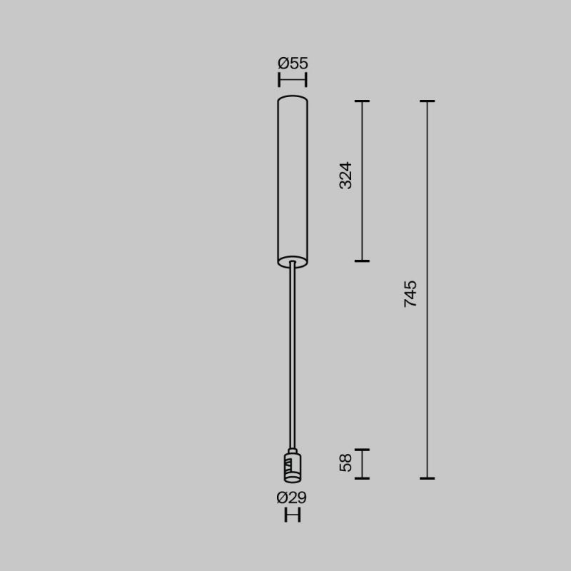 Основание потолочное Maytoni Accessories for tracks Flarity TRA159C-BB1-BS