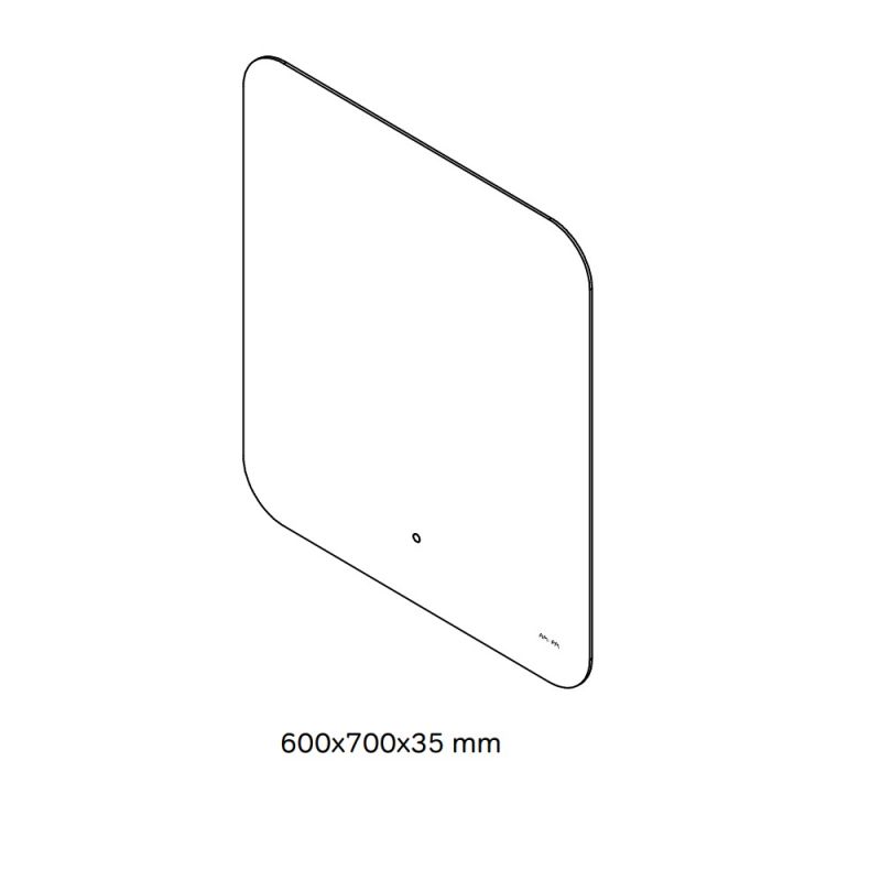 Зеркало AM.PM X-Joy M85MOX10601S1, 60 см с подсветкой