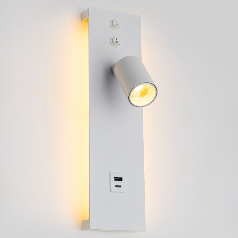 Светильник с выключателем Citilux Декарт белый LED USB, теплый свет (3000К) 14W CL704460 фото 6