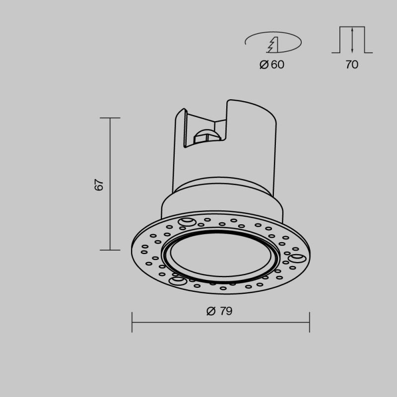 Потолочный светильник Maytoni Grit влагозащищенный LED теплый свет (3000К) 5W O501DL-L5W3K фото 10