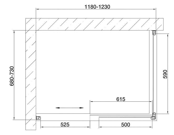 Душевой уголок Vegas Glass ZP+ZPV 120*70 01 01