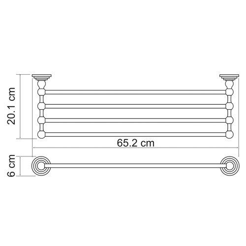 Полка WasserKRAFT Ammer K-7011 фото 3