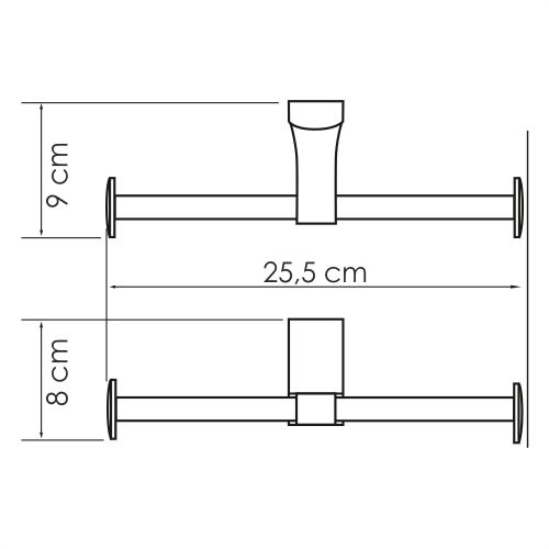 Держатель туалетной бумаги WasserKRAFT Leine K-5096D