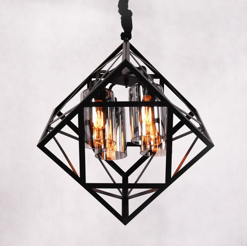 Подвесной светильник Lumina Deco Brutte LDP 11339-4 BK фото 4