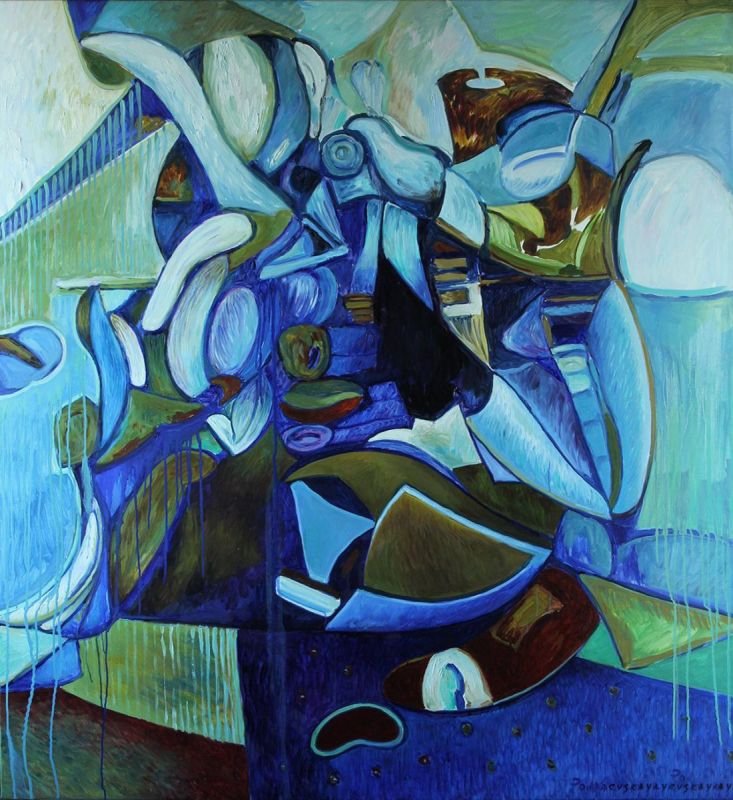 Картина "Я люблю синий" Подгаевская Марина