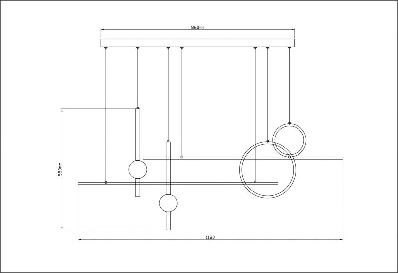 Подвес Arte Lamp POLARIS A2610SP-85BK