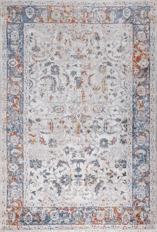 Турецкий ковер из полипропилена Carpet «RITMO» 9867E-CREAM-MULTI 80 x 150 см