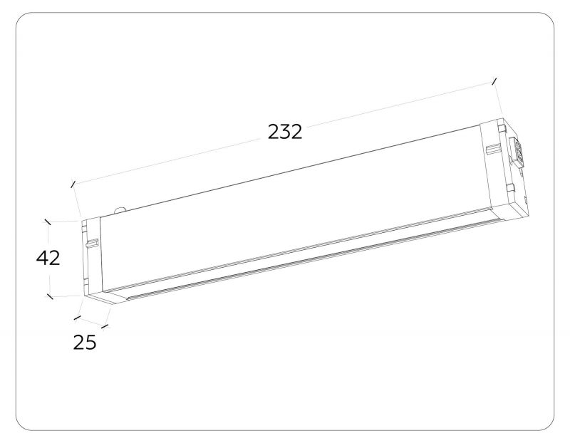 Управляемый светодиодный светильник для шинопровода Magnetic 220V диммируемый 3000-6400K Ambrella GL1261 фото 9