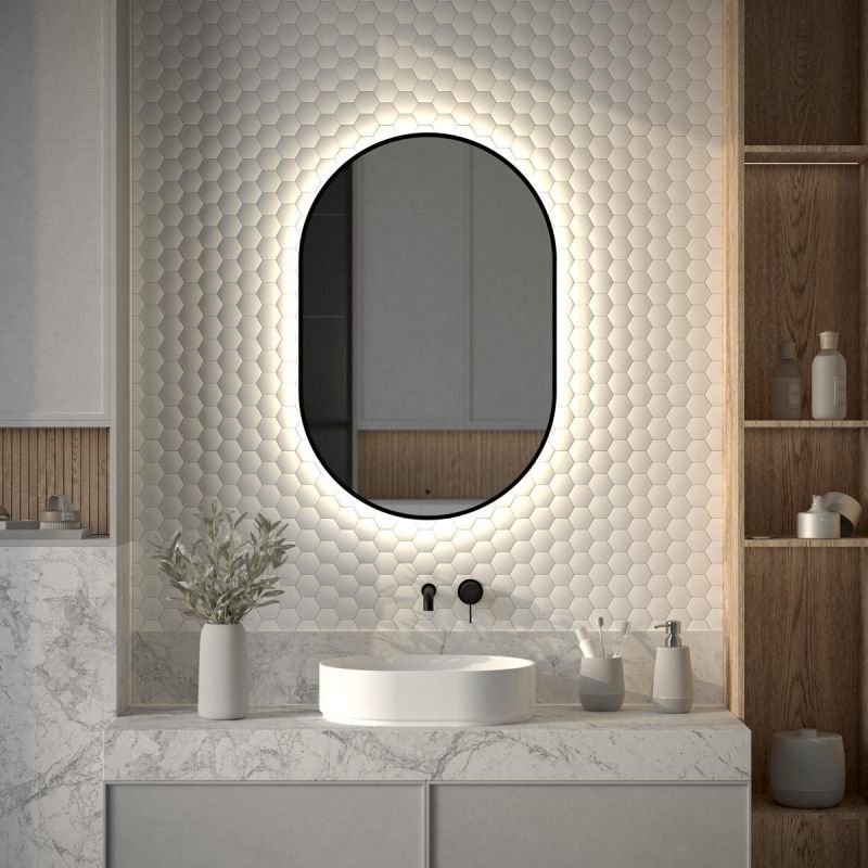 Зеркало для ванной DEFESTO AURA DF 2925R с LED-подсветкой и ИК - выключателем 60x90см фото 3
