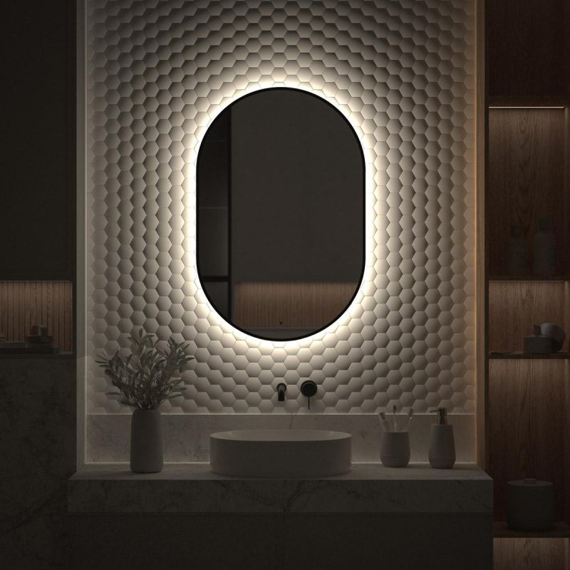 Зеркало для ванной DEFESTO AURA DF 2925R с LED-подсветкой и ИК - выключателем 60x90см фото 5