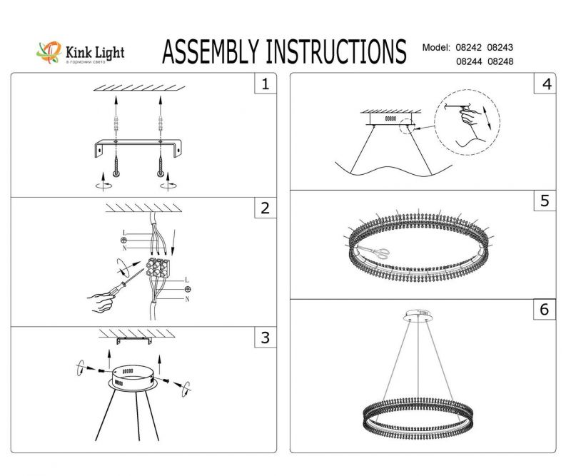 Подвес KINK Light Лаура 36W LED 4000К (белый) 08243,12A фото 2