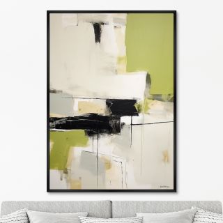 Репродукция картины ArtNoMore на холсте Landscape collection, In green, No 2, 2024г.