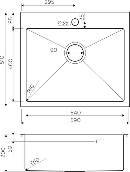 Кухонная мойка Omoikiri Akisame 4973082