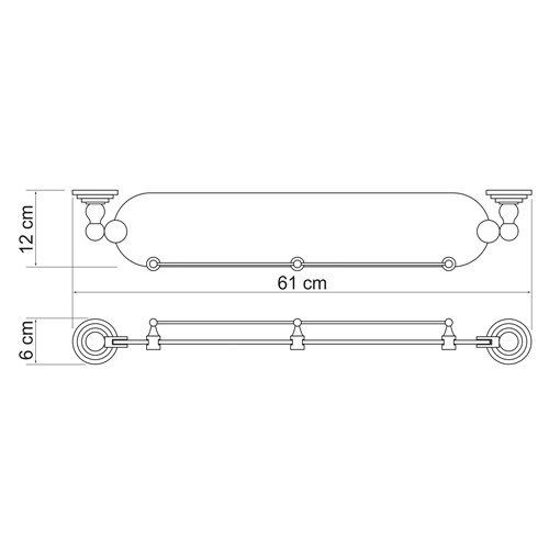 Полка WasserKRAFT Ammer K-7044