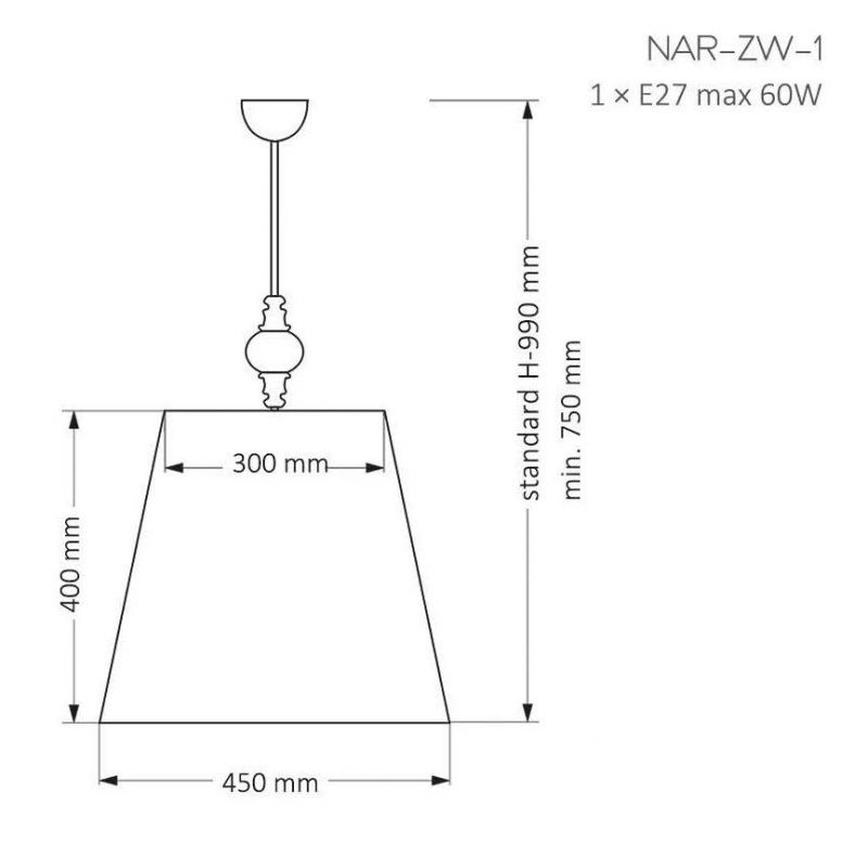 Люстра Kutek MOOD NAR-ZW-1 (CZ)