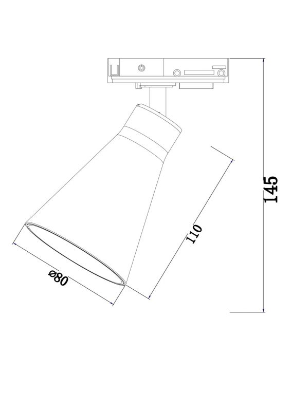 Трековый светильник Maytoni Virar TR022-1-GU10-W