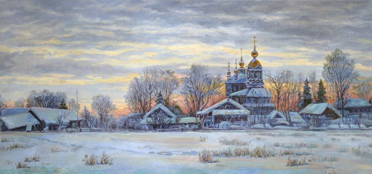 Домик в деревне зимой (48 фото)