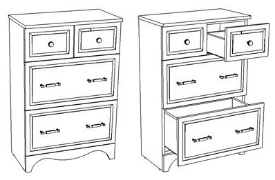 Комод Corozo Классика SD-00000329 85х55 см