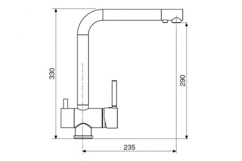 Смеситель для кухни Reginox 43890 IDRO chrome